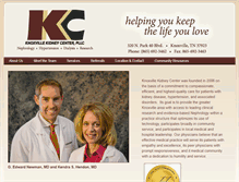 Tablet Screenshot of knoxvillekidneycenter.com